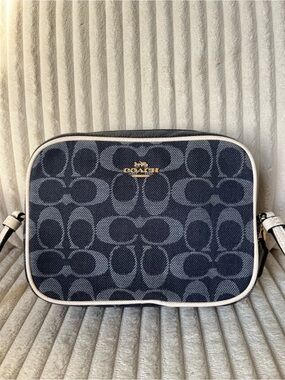 Authentic COACH Mini Jamie Denim Crossbody Camera Bag 🦋🐬🦕🩵🌎🗺️